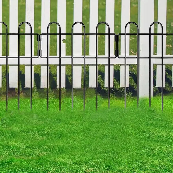 Metal Garden Fence - 10PC Decorative 12x16.5 Inch Barrier