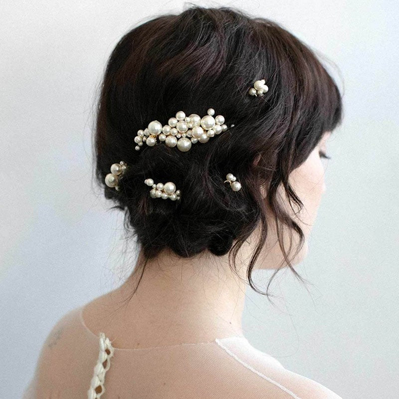 Pearl Hair Clip Set - Elegant Cheongsam Hair Accessories for Women