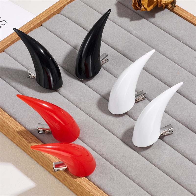 Demon Horn Hair Clip for Women