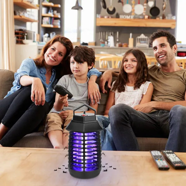 Electric UV Bug Zapper Lamp - Insect Killer & Fly Trap - Black
