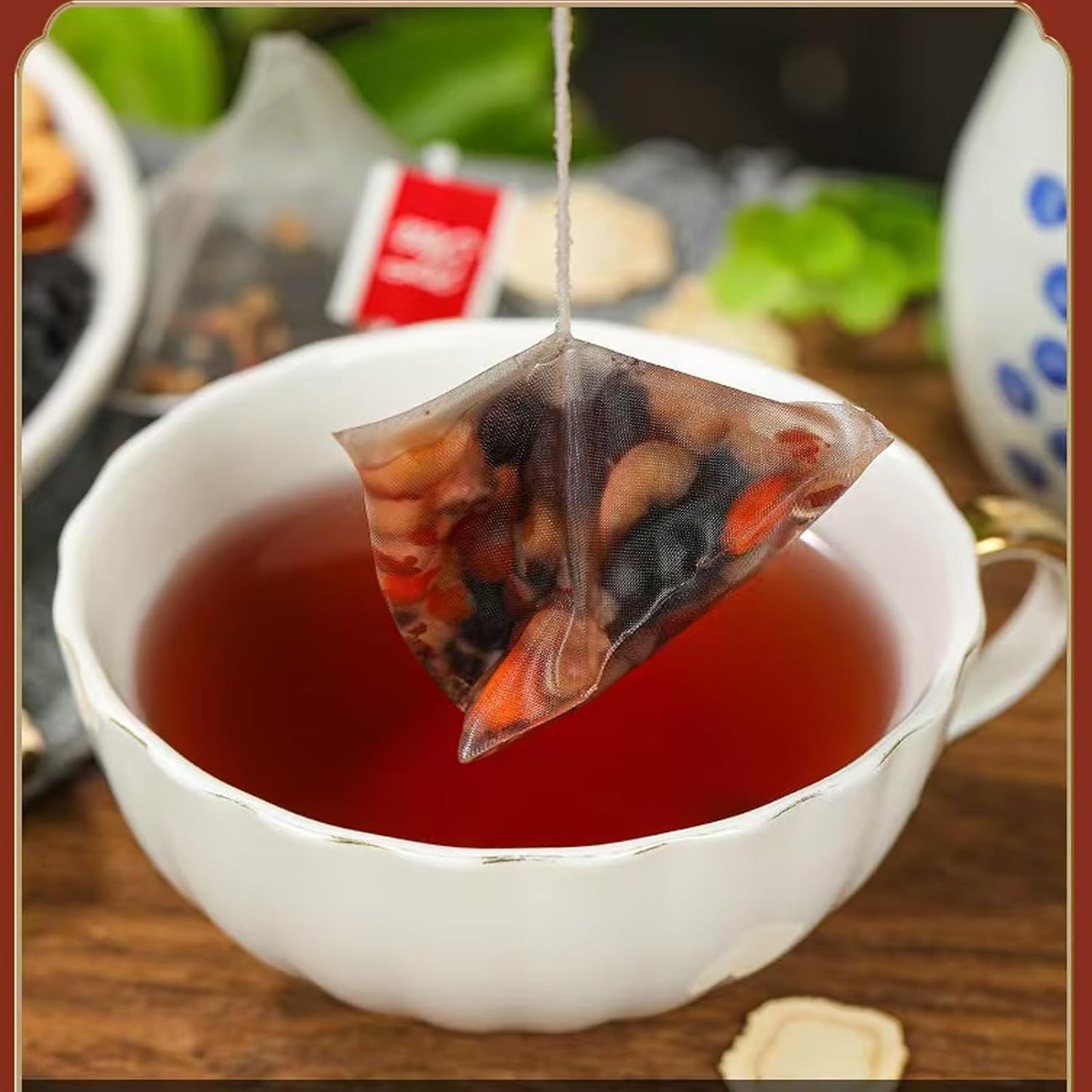 Ginseng Five Treasure Herbal Tea - 25 Natural Detox Tea Bags