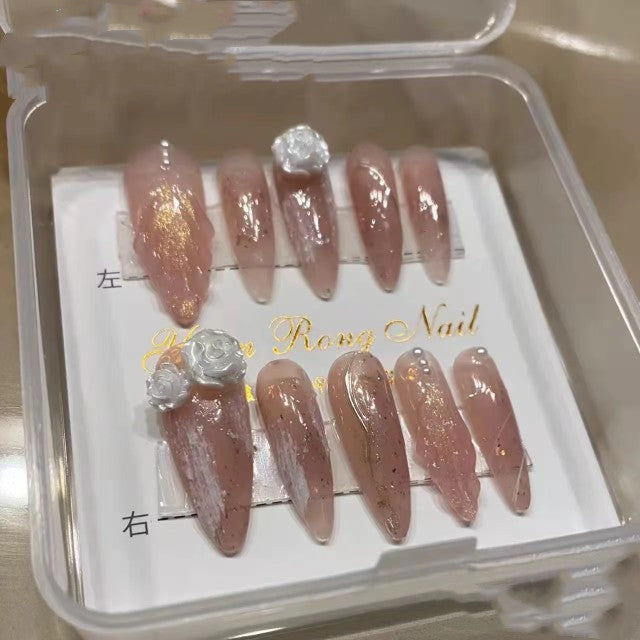 False Nail Patch Water Drop Style Nail Art Kit for All Sizes