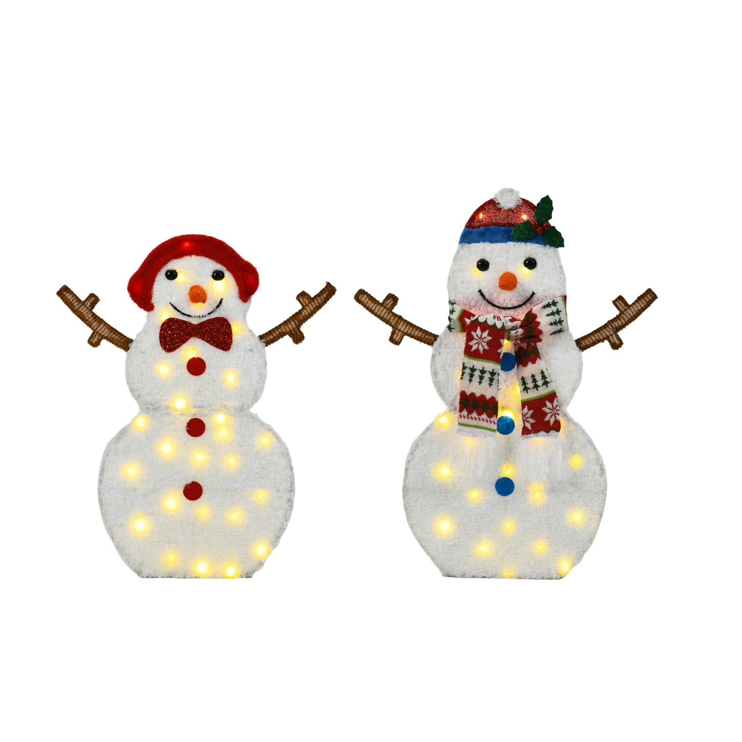 Cute Snowman Decorative String Lights - Warm White LED