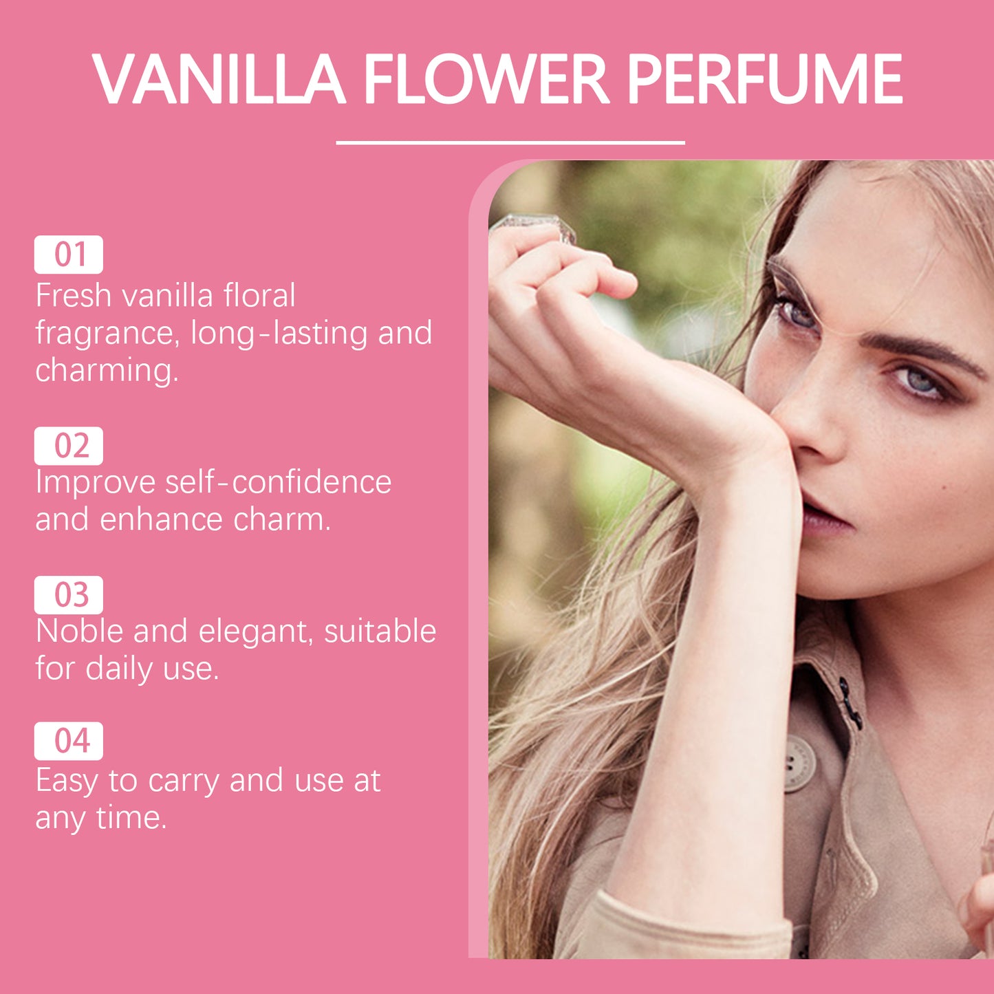 Vanilla Flower Roll-On Perfume for Women - 10ml Long-Lasting Fragrance