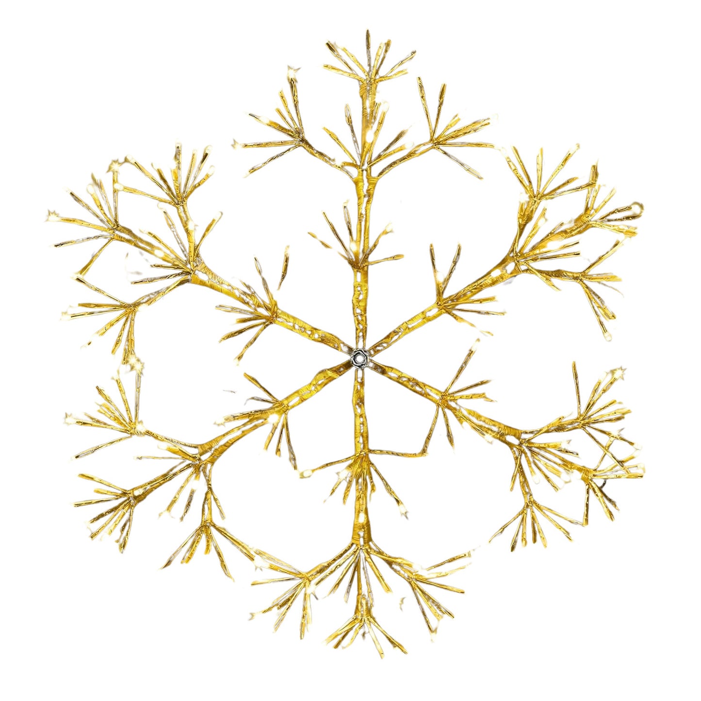 LED Snowflake Christmas Lights Warm White Outdoor Decor 60-90cm