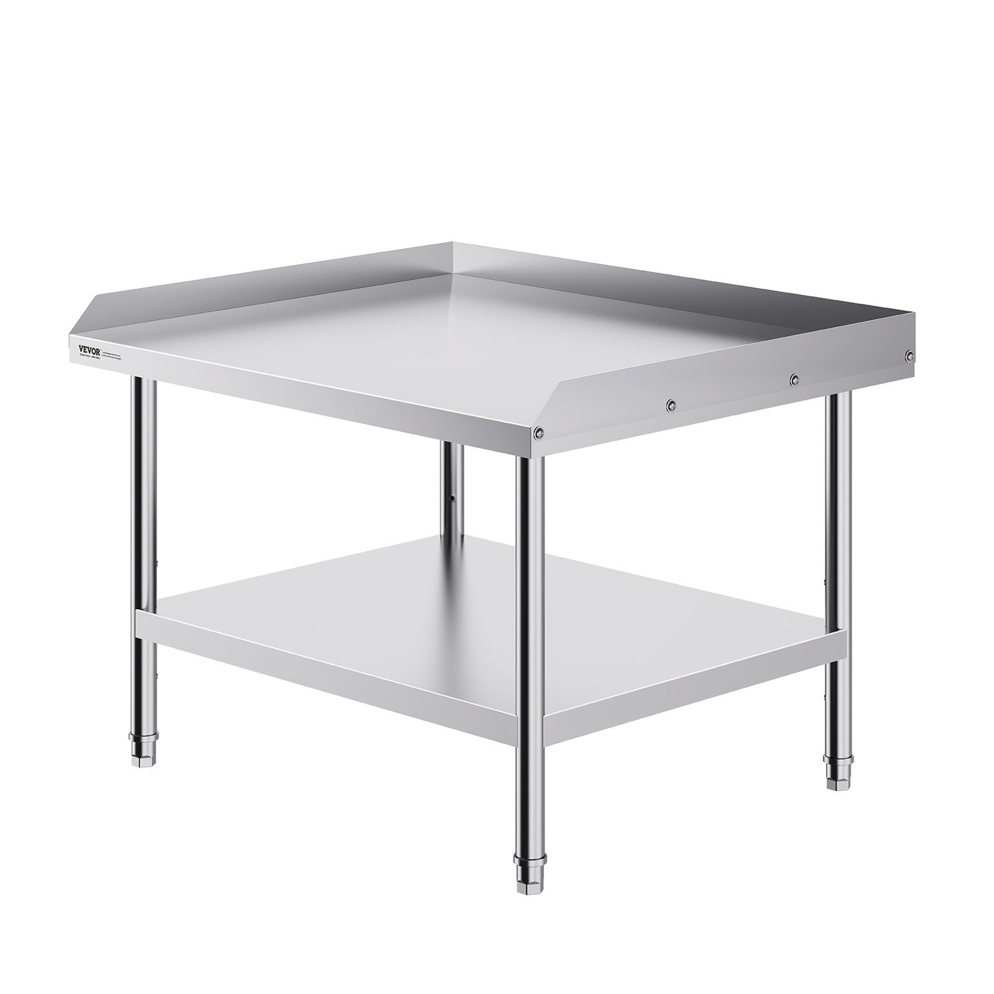30x36 Stainless Steel Work Table with Adjustable Height - Heavy Duty Food Prep Table