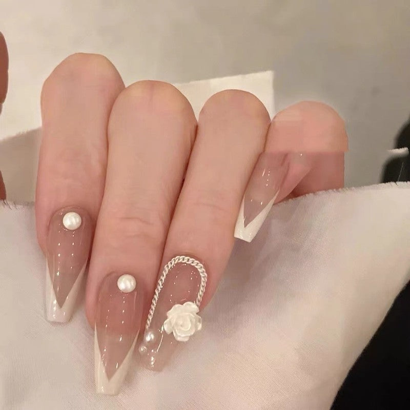 False Nail Tips for French Manicure - Trapezoid Style, Multiple Sizes