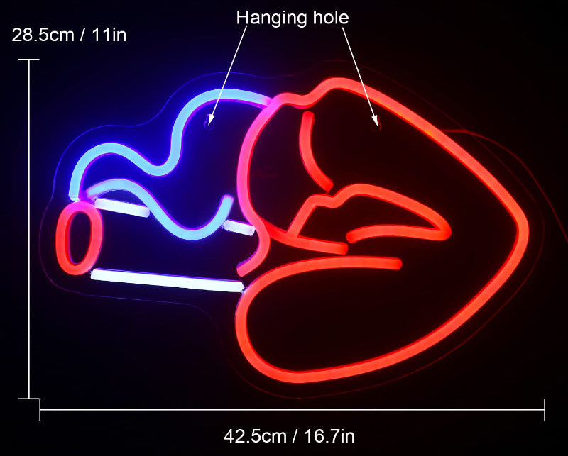 LED Neon Light Sports Bar Wall Decor - Glowing Pendant Light