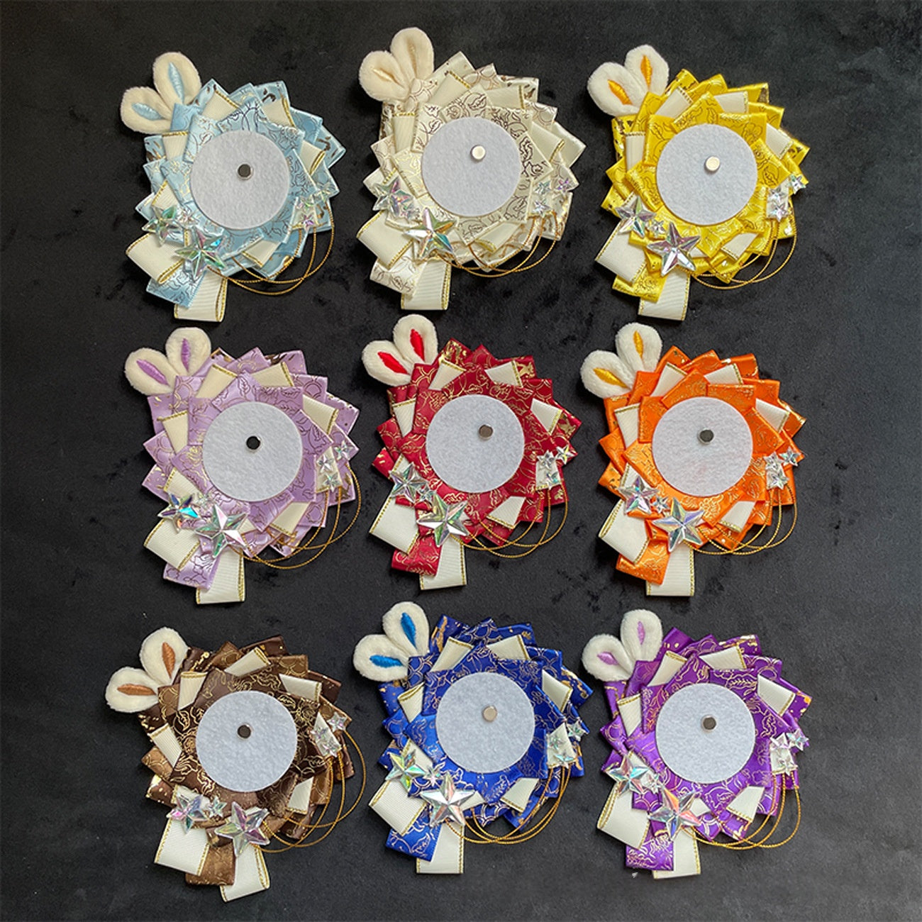 Decorative Badge Pain Bag Accessory - Unisex Wreath & Flower Ornament
