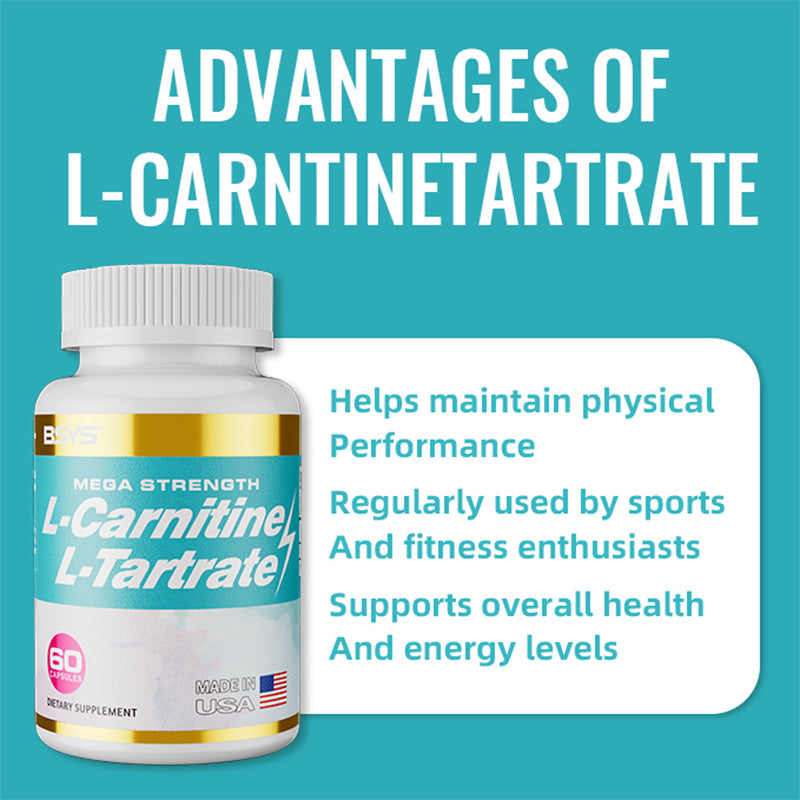 L-Carnitine L-Tartrate Capsules - Natural Energy & Metabolism Support