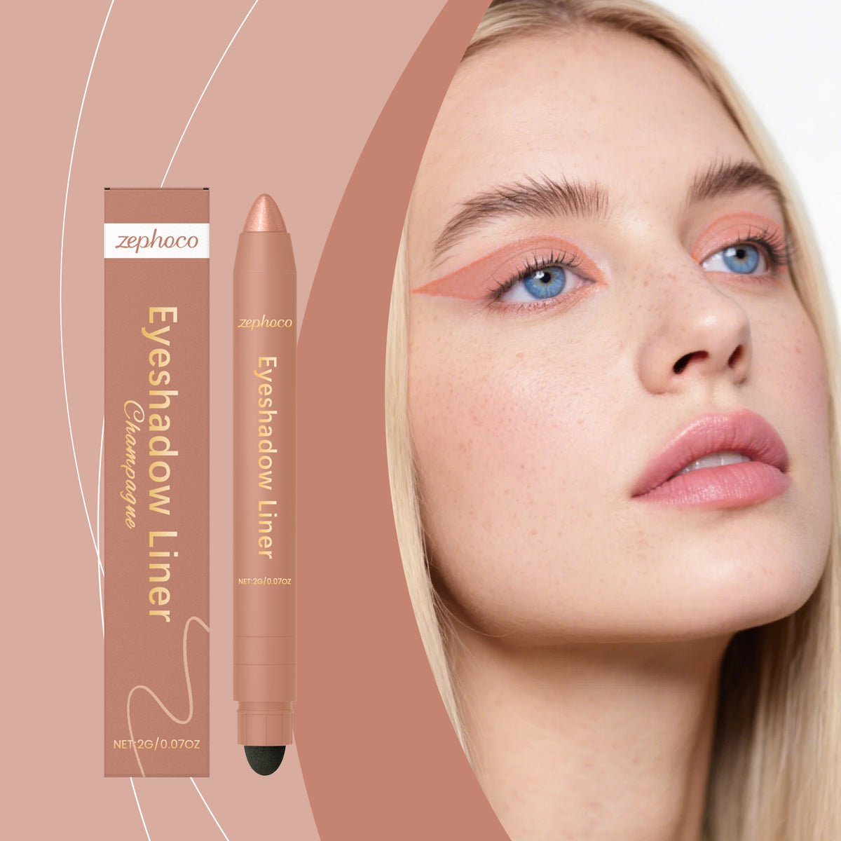 2-in-1 Eyeliner Pen Champagne - 2g