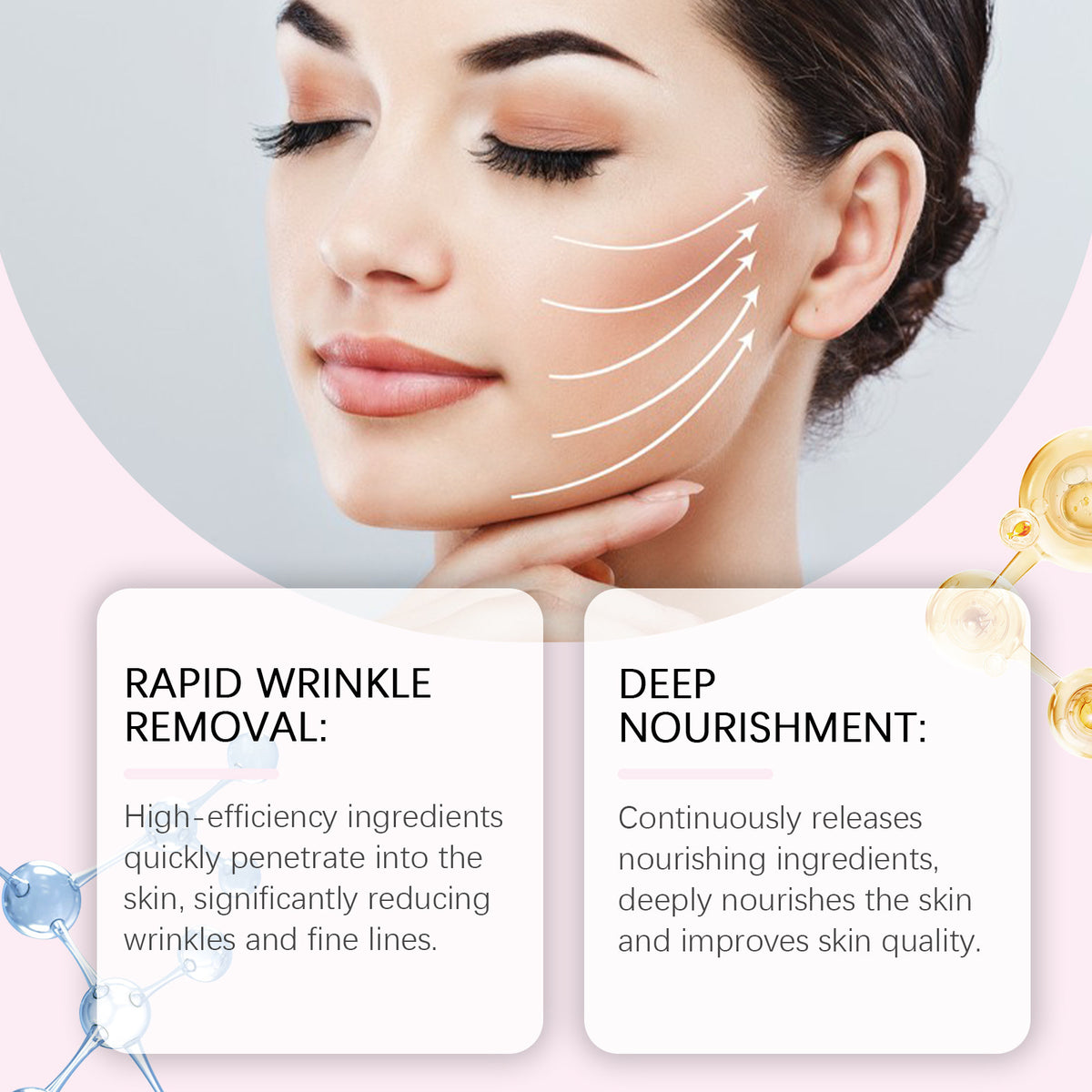 Hydrolyzed Collagen Facial Mask Pack - Hydrating & Firming 4PCS