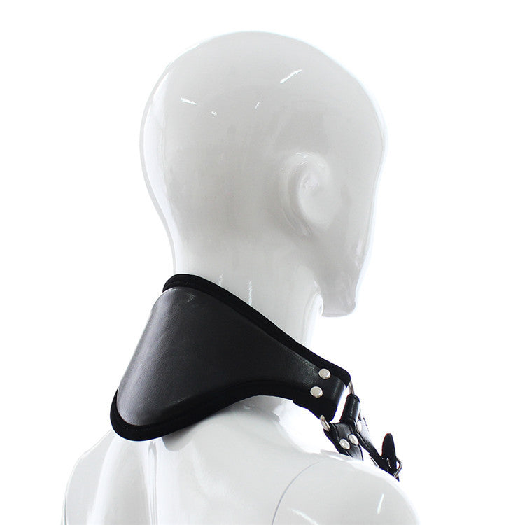 Leather Bondage Strap for Adult Wellness - Simple Black Leather Restraint