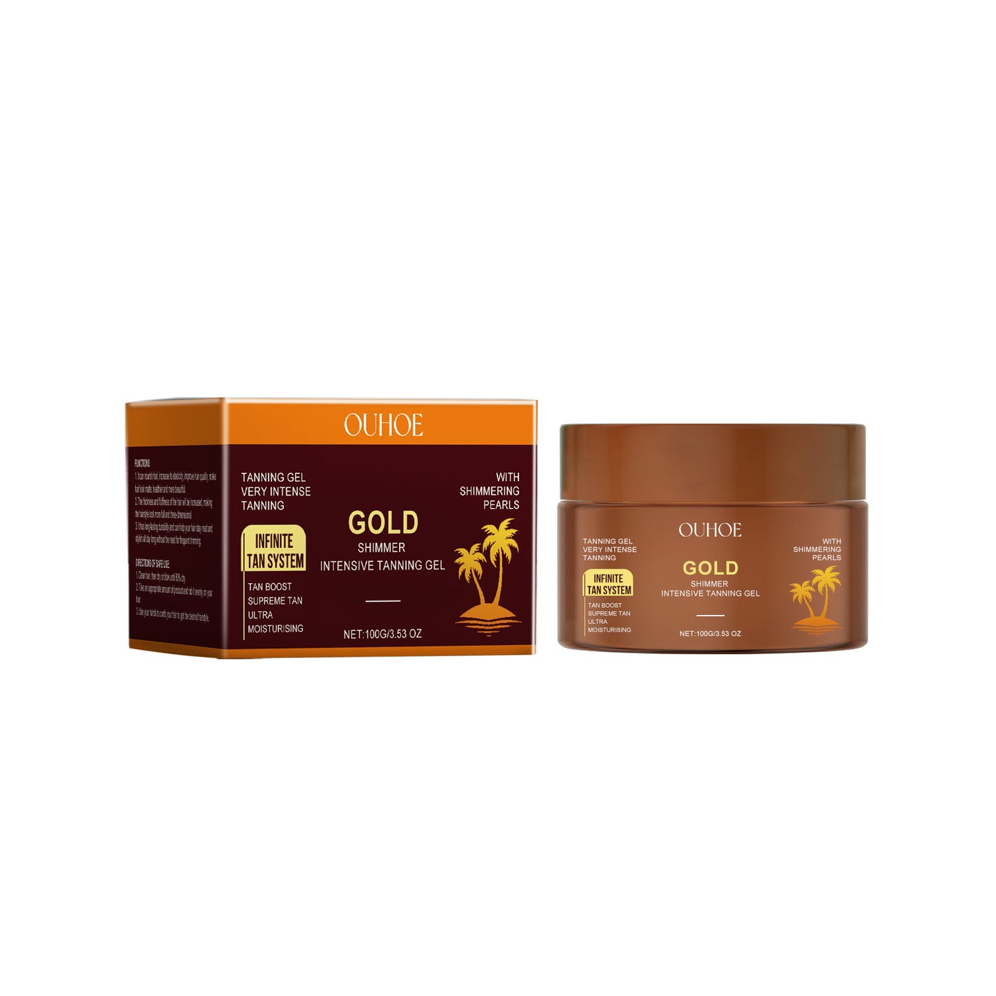 Golden Glow Suntanning Gel - Moisturizing Body Tanning Cream