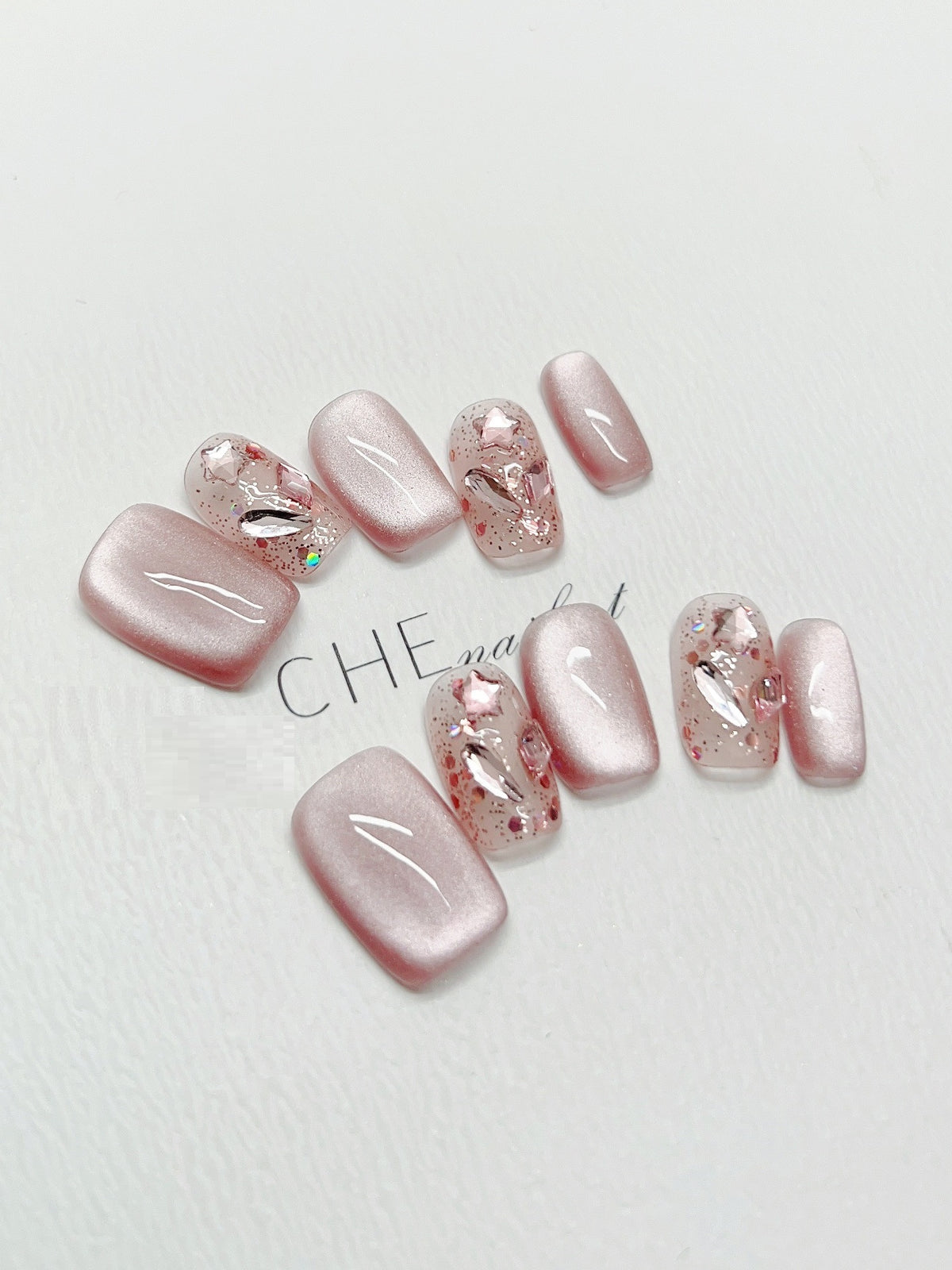 Handmade Custom Nail Art Kit for Cat Eye Nails - Solid Color & Variants