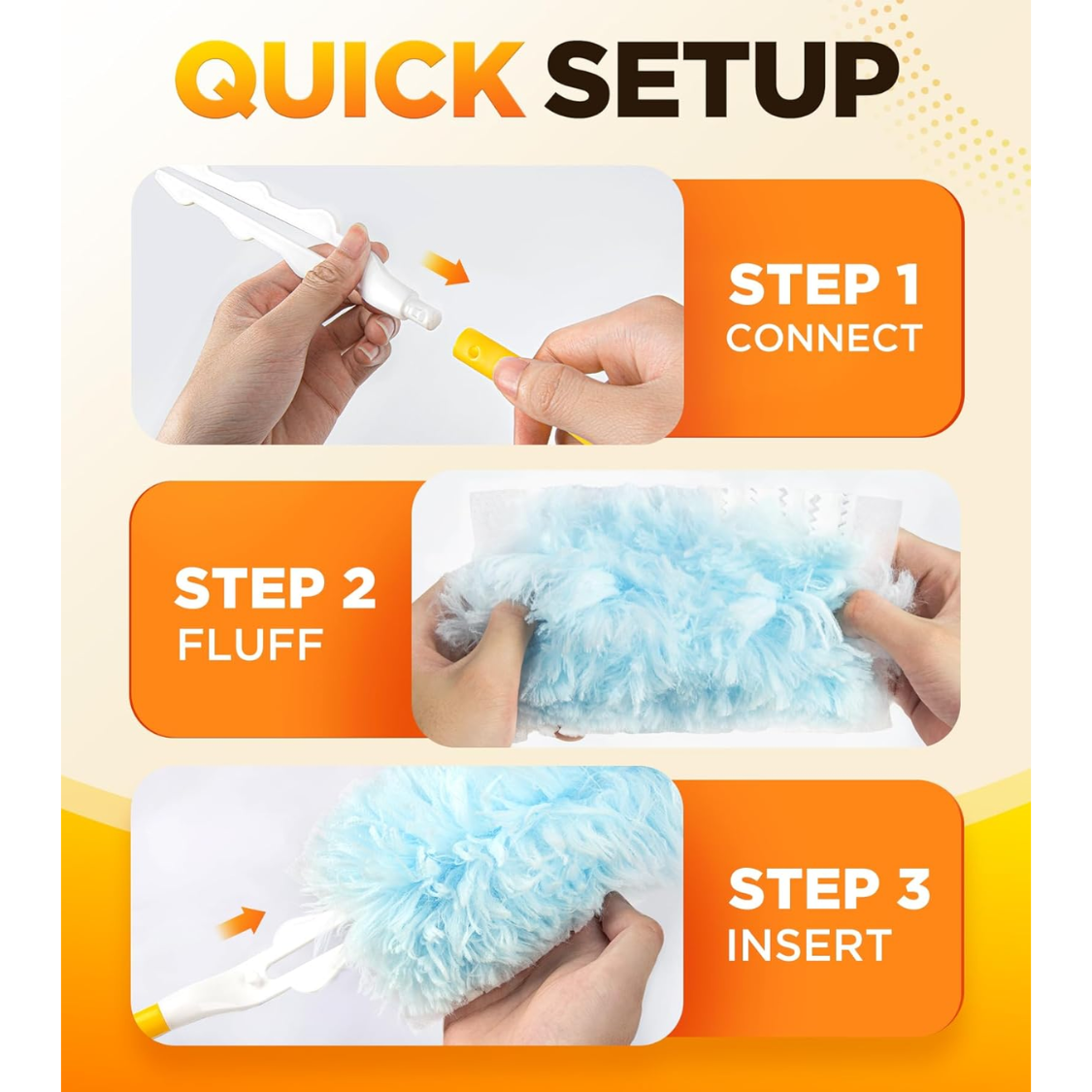 30 Count Microfiber Duster Refills for Swiffer - One-Sided, Unscented Home Cleaning
