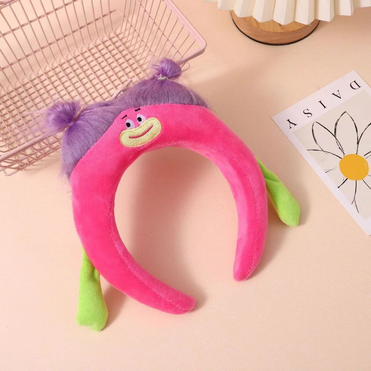 Plush Doll Hair Band Handmade Hair Accessory for Kids and Adults