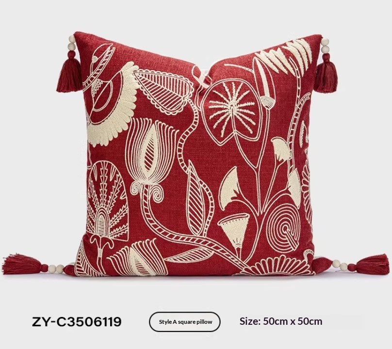Festive Cushion Cover for Sofa and Living Room Decor - Multiple Styles & Sizes