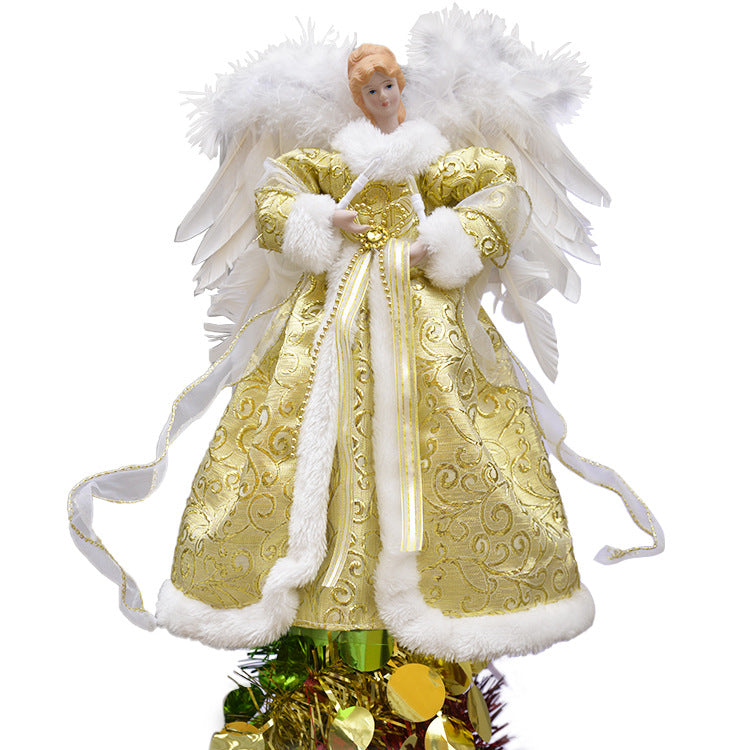 Christmas Tree Topper Angel Light Decoration - Silver & Gold Variants