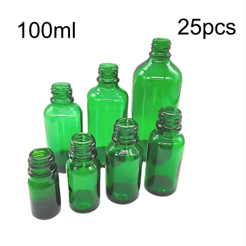 Trial Pack Empty Glass Dropper Bottles with Large Caps - Multiple Sizes & Quantities