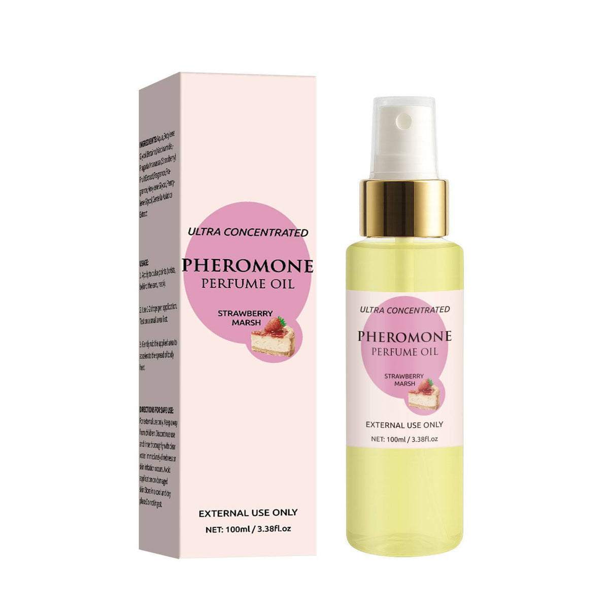 Strawberry Cotton Candy Perfume Oil - Pheromone Scent for Body & Face
