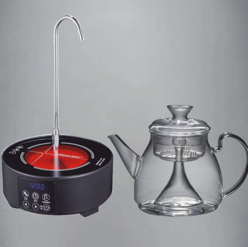 Large Capacity Glass Steam Teapot for Home Brewing - 1.5L