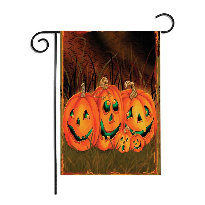 Double Sided Christmas Banner Linen Garden Festive Flag for Holiday Decoration