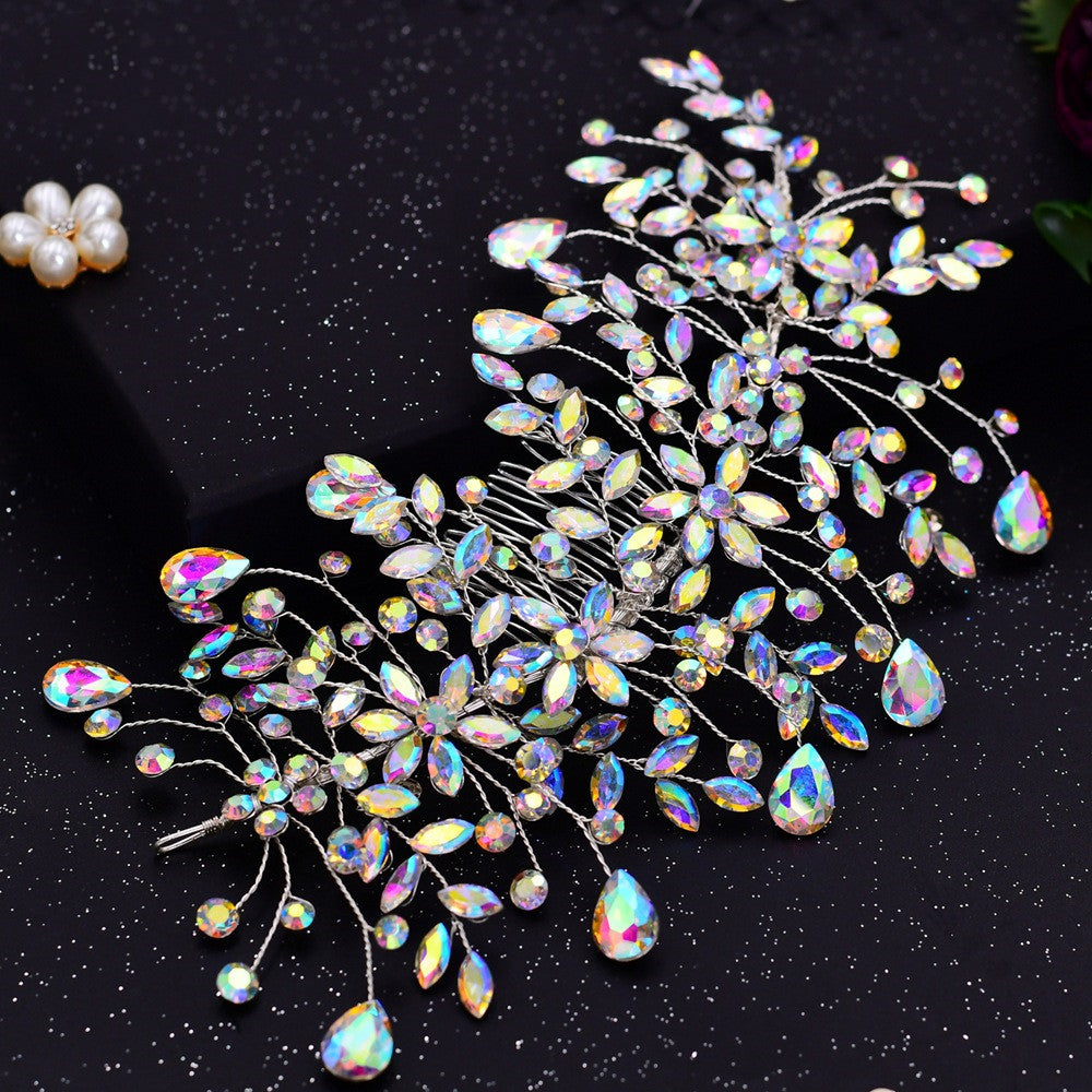 Korean Style Bridal Hair Clip with Rhinestones