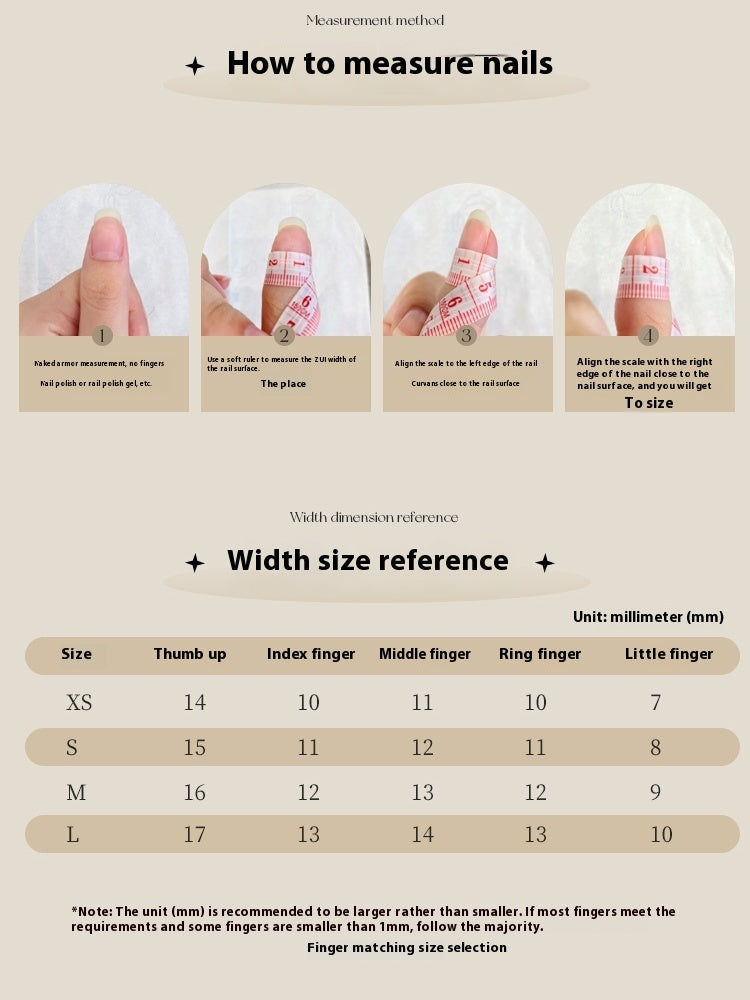 French Rose Nail Tips Set - Short Temperamental Fake Nails for Nail Art