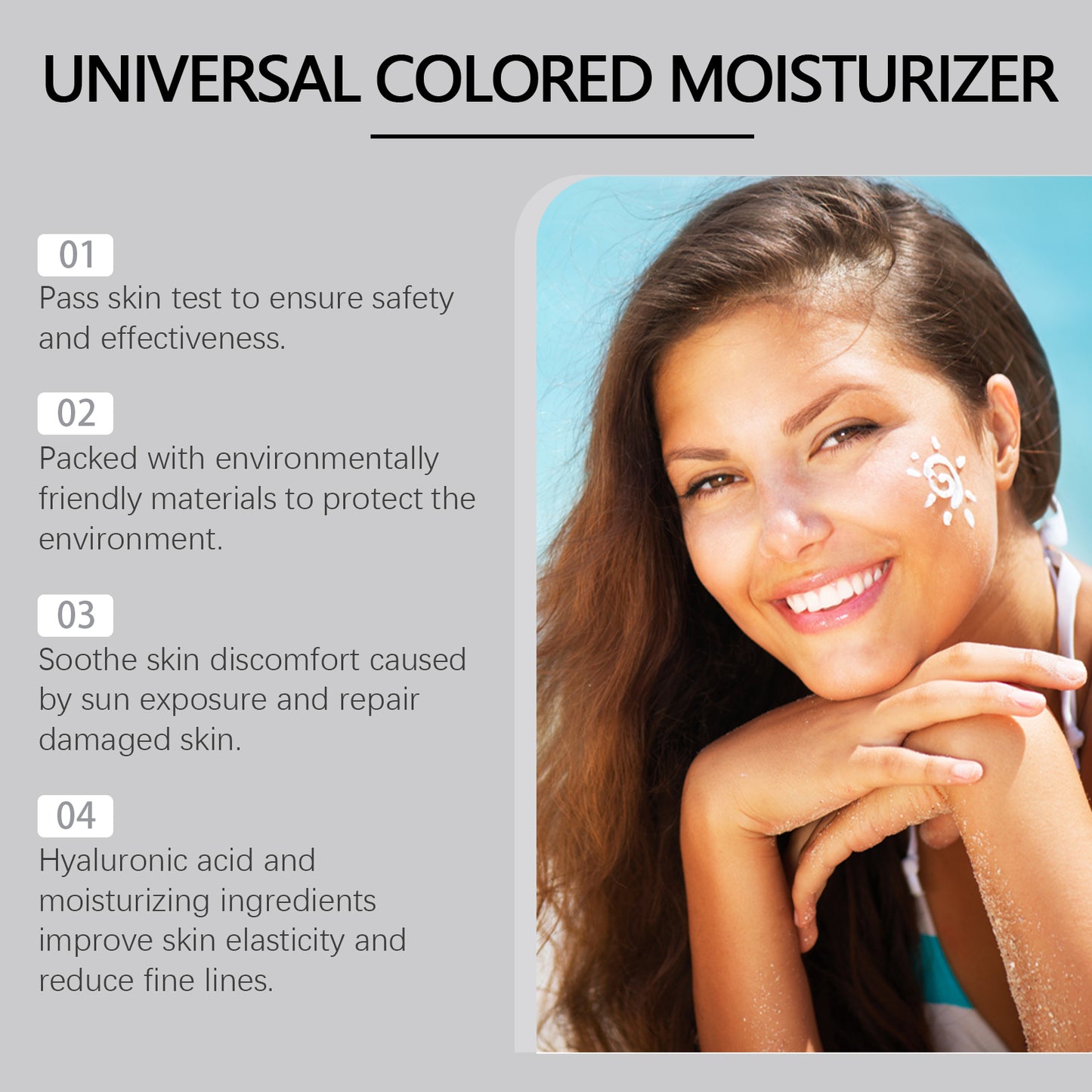 Hyaluronic Acid Moisturizing Sunscreen Cream - Broad Spectrum UVA/UVB