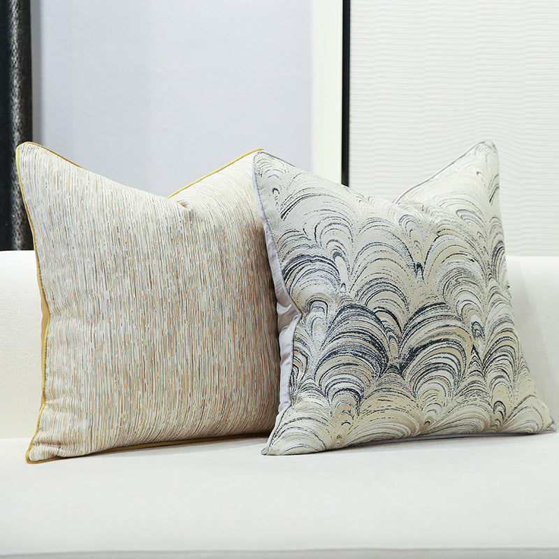 Luxury Grey Pillow Cover 45x45cm - Modern Simple Cushion for Living Room