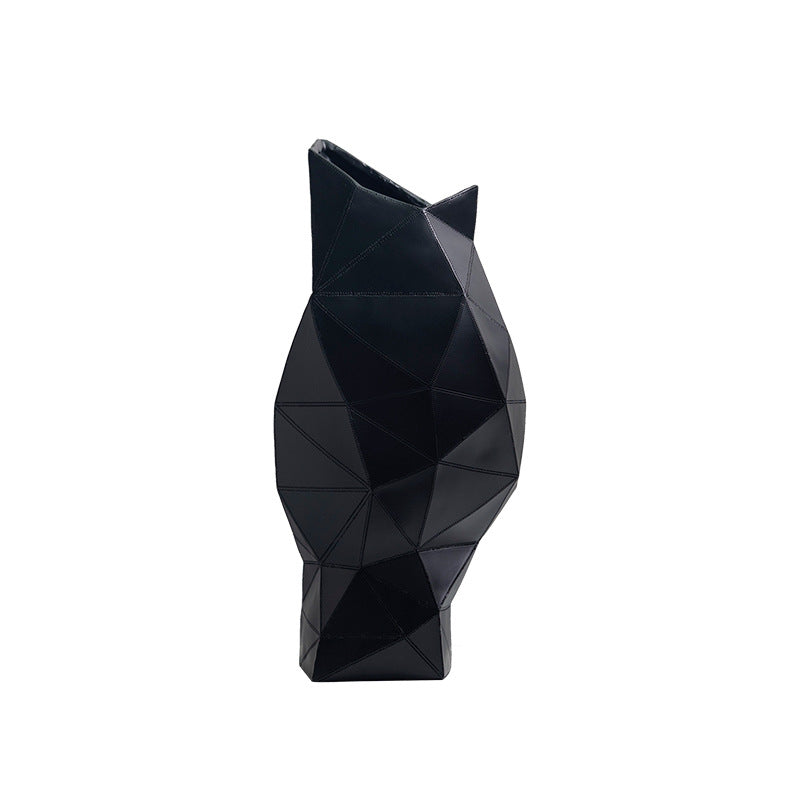 Decorative Resin Face Vase - Modern Geometric Flower Arrangement Ornament