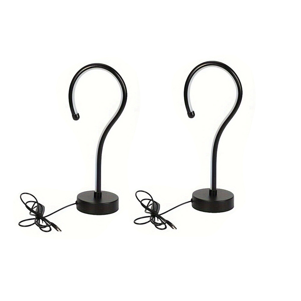 2-Pack Creative Question Mark Shape Table Lamps with 3 Color Dimmable USB Night Lights
