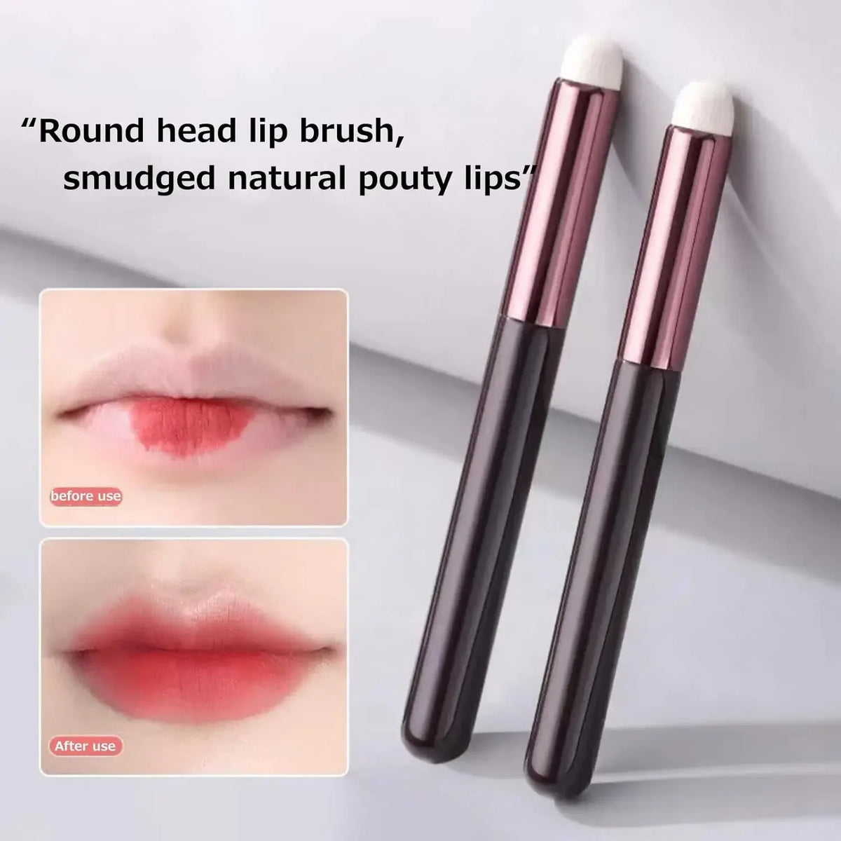 Professional Lip Makeup Brush with Round Head - Multi-Functional Cosmetic Tool