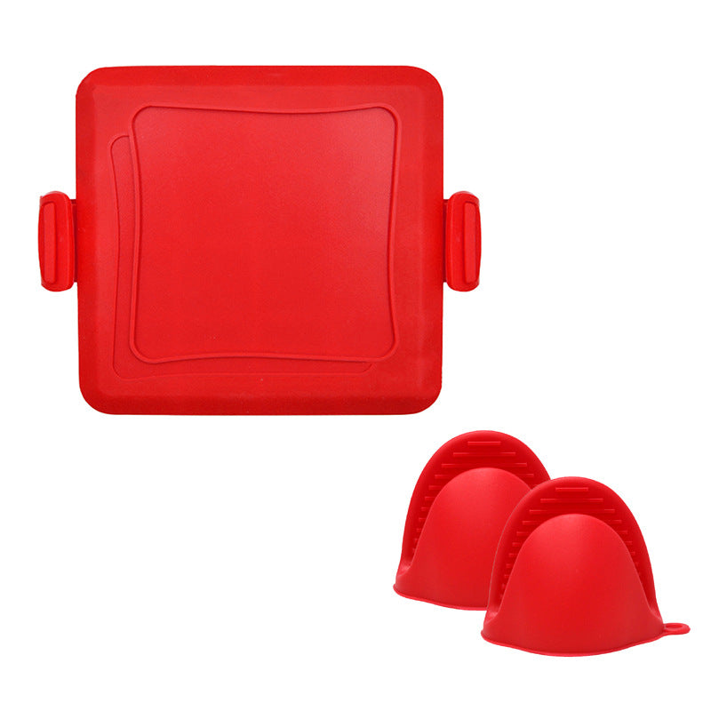 Anti-Scald Silicone Baking Tray with Gloves Multi-Function Kitchen Tool