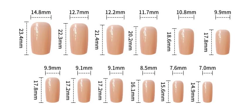 Jelly Powder Gradient Nail Stickers for Nail Art - 24pcs