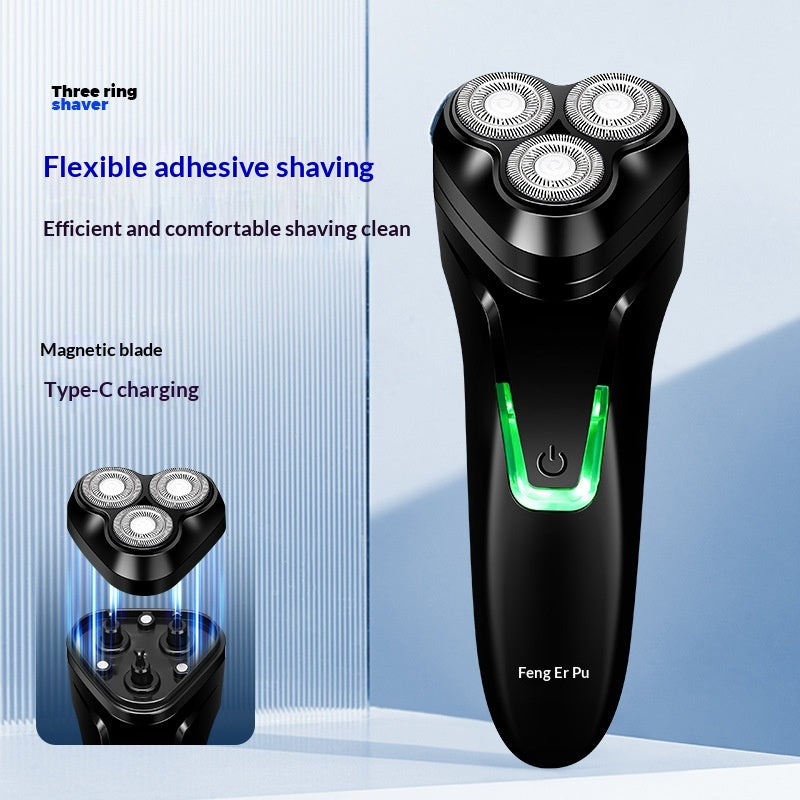 Three-Head Rechargeable Electric Shaver Cordless Wet & Dry