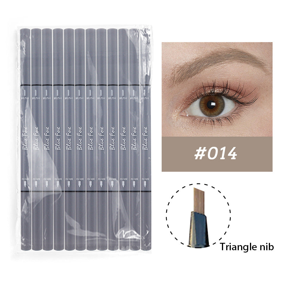 Double-Headed Eyeliner and Eyebrow Pencil Set - Rotatable, Multi-Color