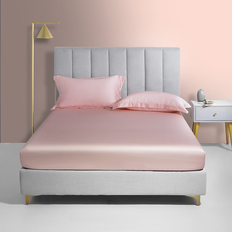 Tencel Bed Hat Single Piece Sleeping Cover - Solid Color Bedspread