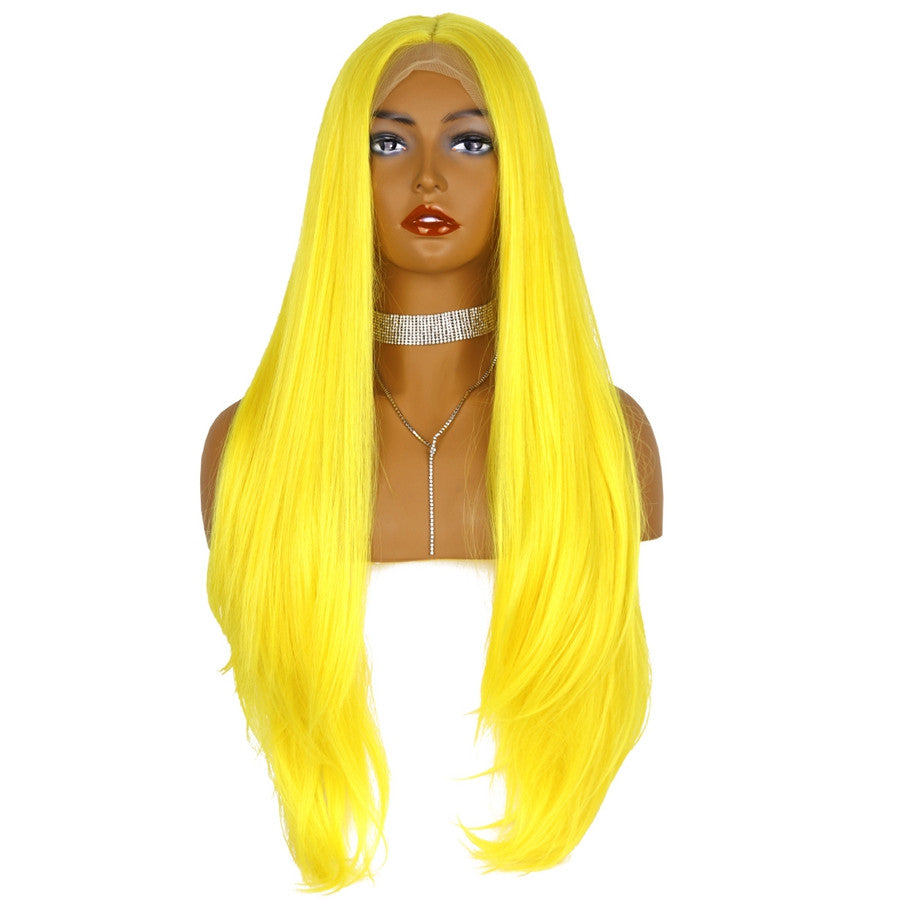 Yellow High Temperature Synthetic Cosplay Wig