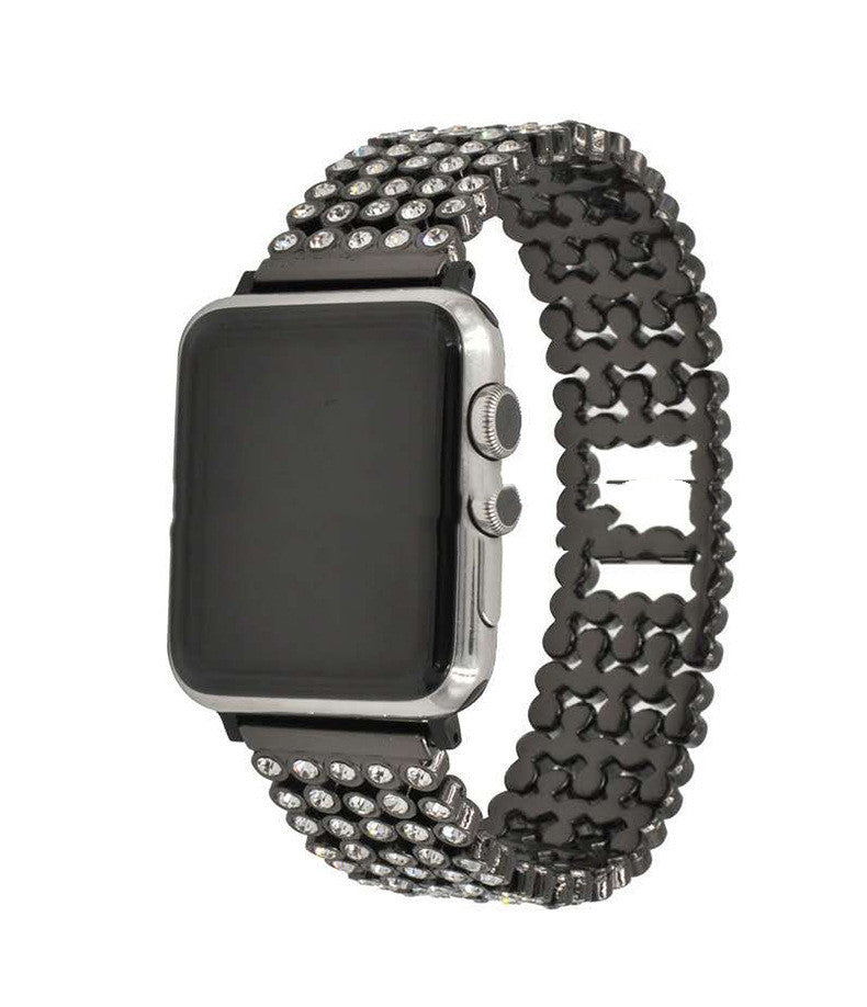 Full Metal Diamond Starry Watch Band for 38/40mm & 42/44mm Watches - Stylish Steel Strap