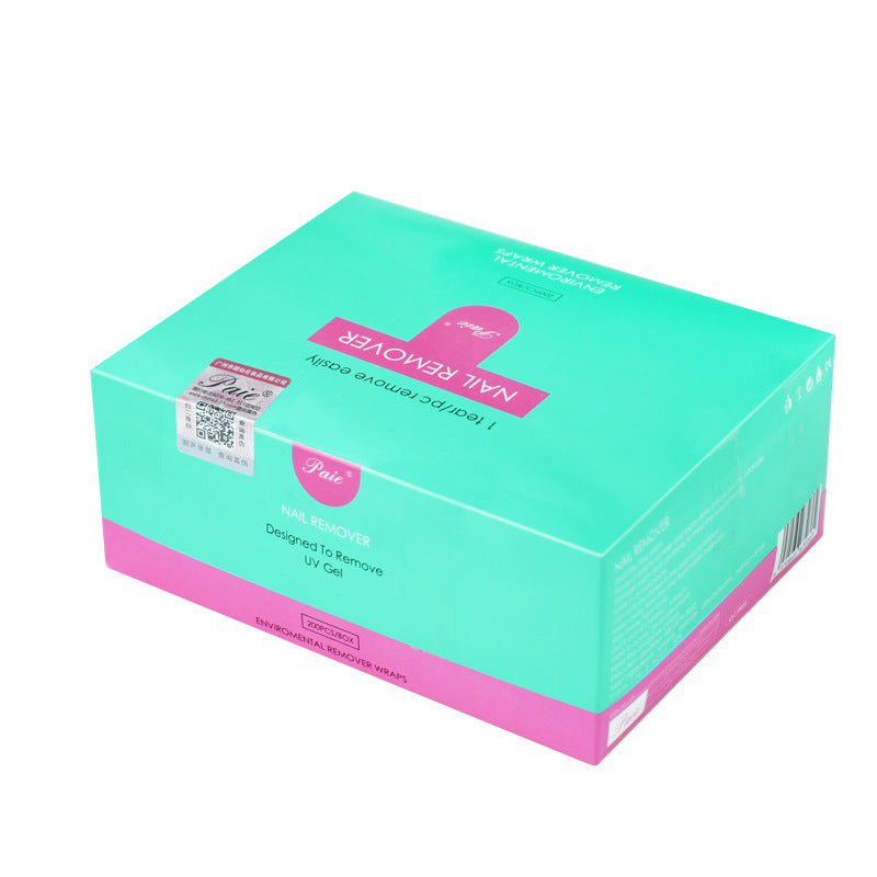 Disposable Nail Polish Remover & Cotton Pad Set - 100/200 Pieces for Nail Art