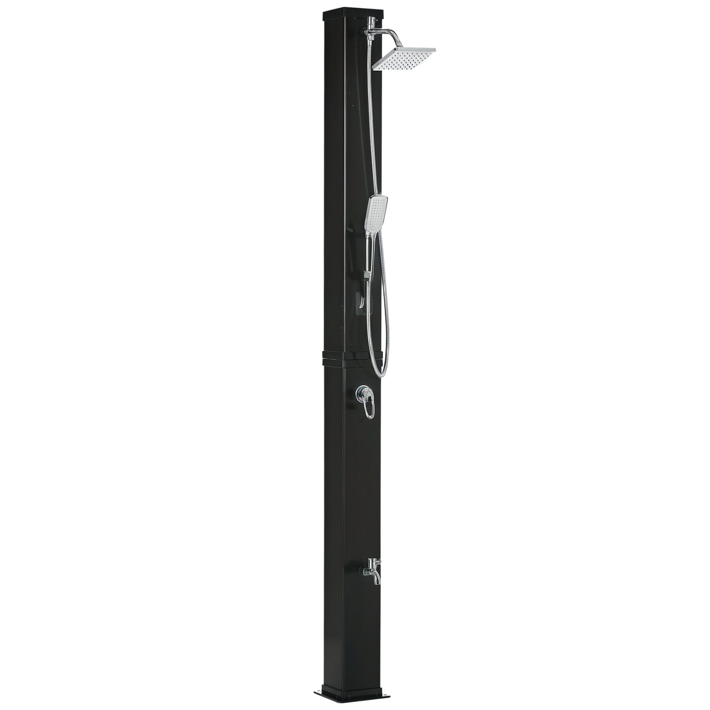10.6 Gallon Solar Heated Outdoor Shower with Handheld Head