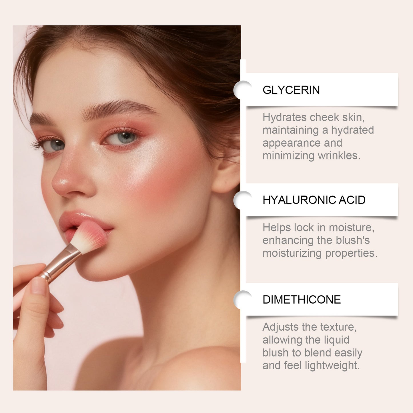 Hydrating Matte Lip Gloss and Blush Set - 5g Moisturizing Makeup