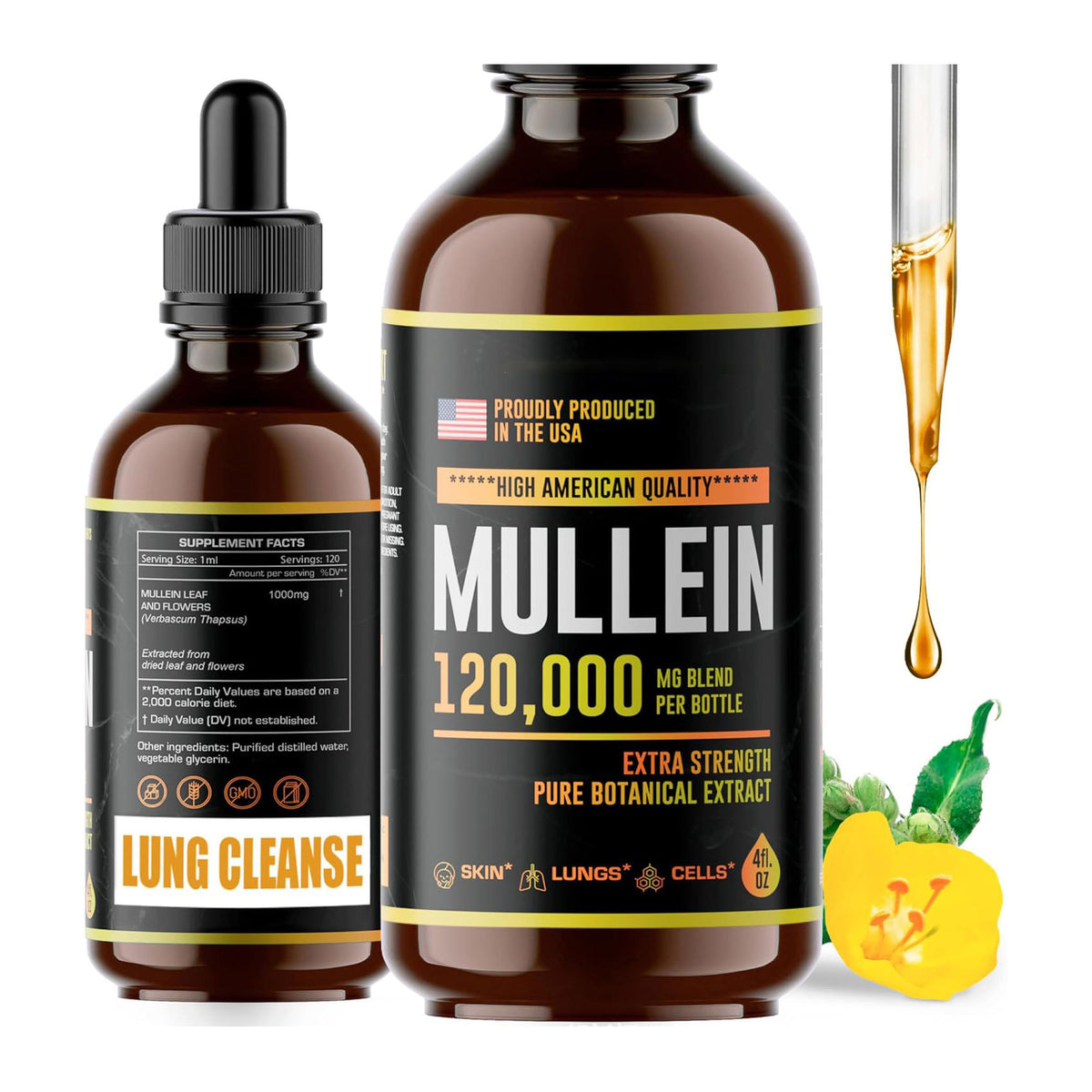 Lung Health Dietary Supplement Drops - 120ml