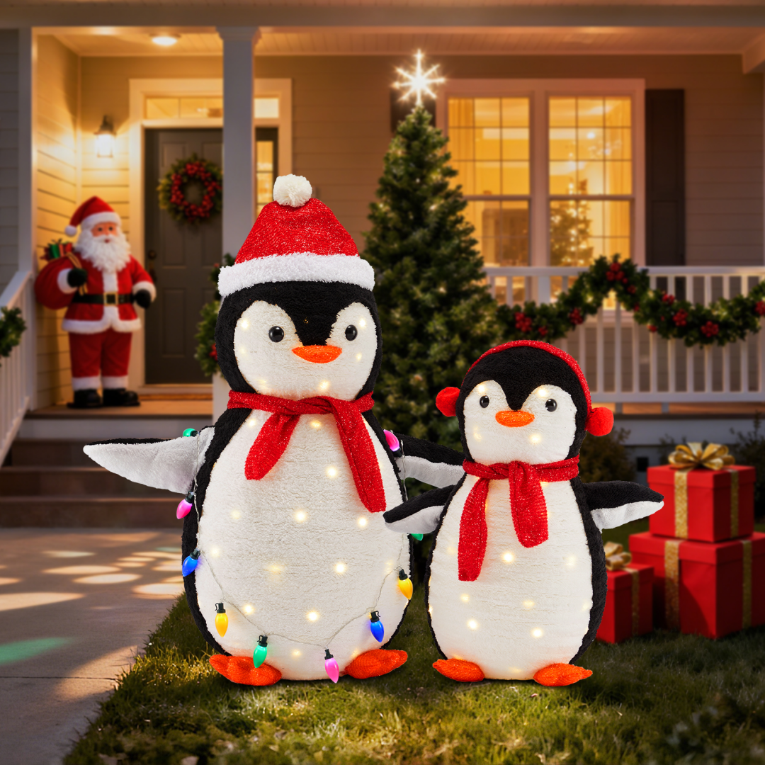Illuminated Penguin Outdoor Decoration with LED Lights