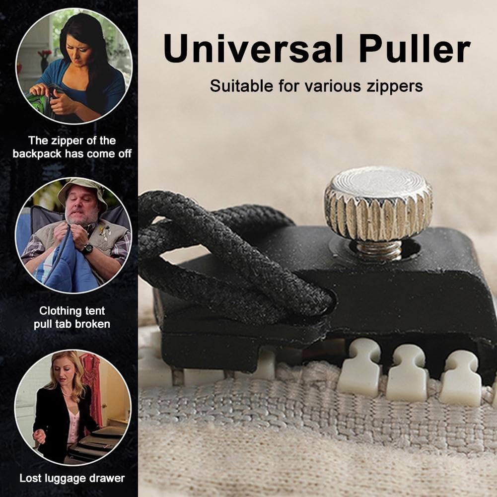 30 PCS Universal Zipper Repair Kit - No Sew Replacement Pulls