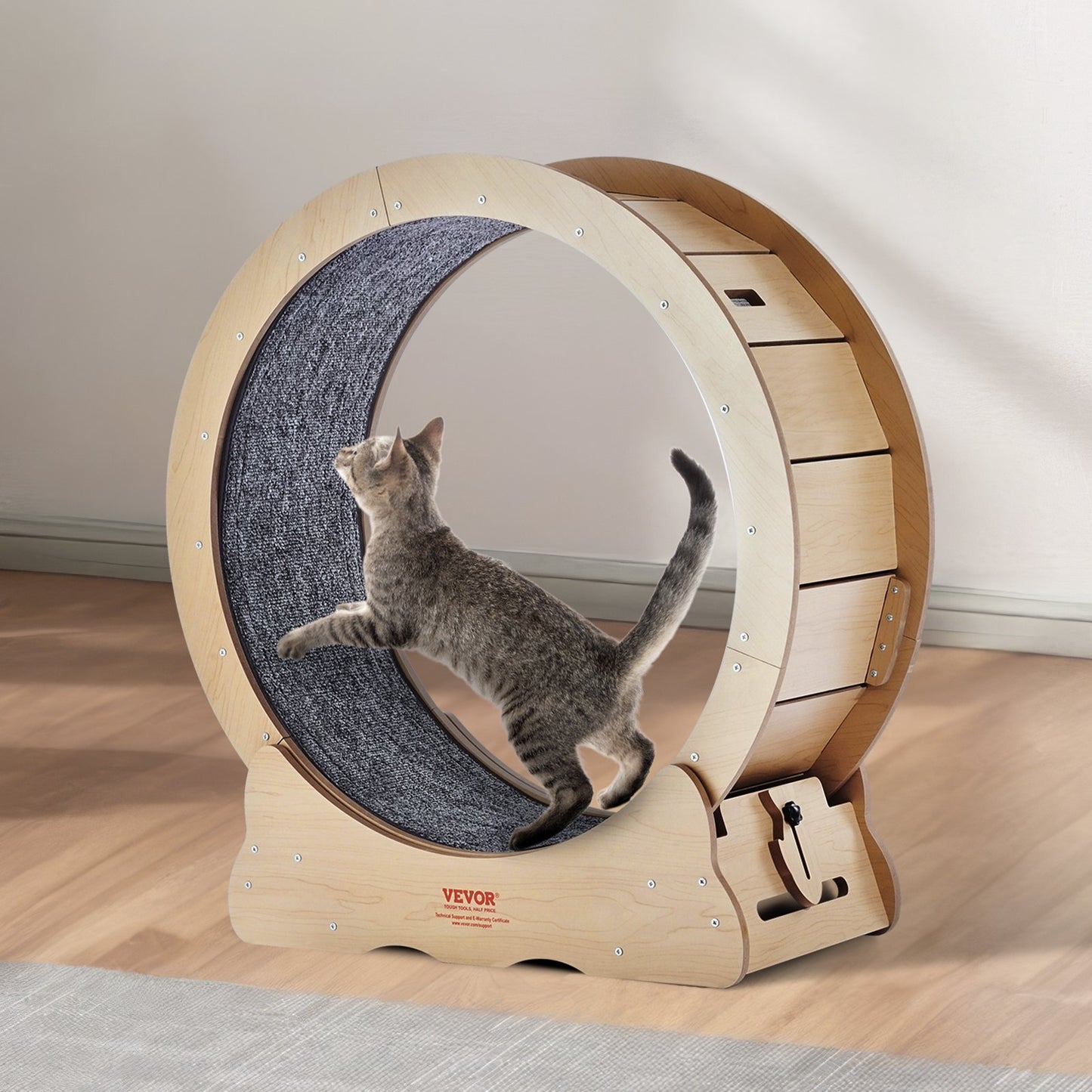 Large Indoor Cat Exercise Wheel 29.5 Inch Silent Treadmill for Pets