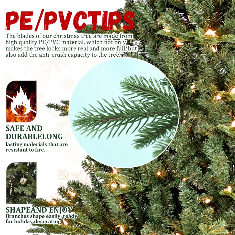 Artificial Christmas Tree - PE/PVC Mixed, Multiple Heights