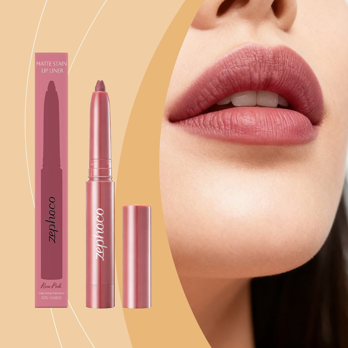 Rose Pink Lip Liner Pencil, 0.7 g